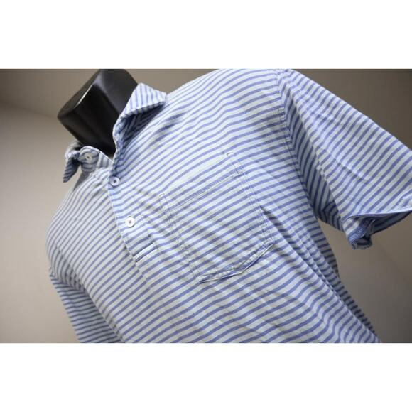 Onward Reserve Polo Pima Stretch Striped Athletic Golf Shirt Mens Sz Small - Picture 1 of 8